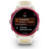 Смарт-часы Garmin Forerunner 570 слоновая кость, малиновый безель, ремешок манго 42мм