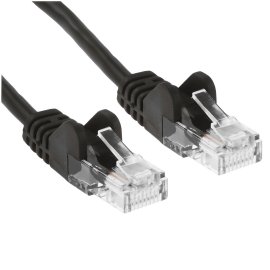 Патч-корд медный UTP Cablexpert PP10-3M/BK кат.5e, 3м, литой, многожильный, черный