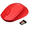 Мышь беспроводная Logitech M280 красный, 1000 dpi, радиоканал, USB, кнопки - 3