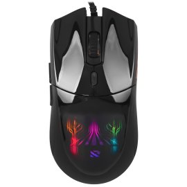 Мышь беспроводная Oklick 310MW черный/красный, 3200 dpi, радиоканал, USB, кнопки - 4