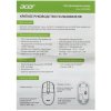 Мышь беспроводная Acer OMR408 белый, 1600 dpi, радиоканал, USB, кнопки - 4