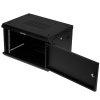 Шкаф телекоммуникационный настенный Hyperline TWB, 19", 6U, 367х600х450 мм (ВхШхГ), дверь: металл, разборный, черный