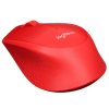 Мышь беспроводная Logitech M280 красный, 1000 dpi, радиоканал, USB, кнопки - 3