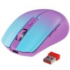 Мышь беспроводная Defender Mystery MM-301 фиолетовый, 1600 dpi, радиоканал, Bluetooth, USB, кнопки - 6
