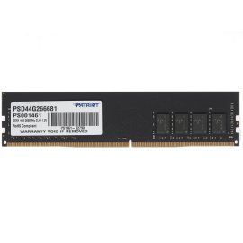 Оперативная память Patriot Signature, DDR4, 4GB (1x4 GB), 2666 MHz, CL19, DIMM