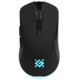 Мышь беспроводная Qumo Office Luna M74 черный, 1600 dpi, радиоканал, USB, кнопки - 6