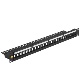 Патч-панель наборная Lanmaster LAN-PPN24OK-UTP 19" 1U 24xRJ45 UTP