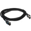 Патч-корд Vention прямой SFTP cat.8 RJ45 - 2м. черный Тканевая оплетка