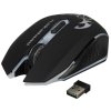 Мышь беспроводная Nakatomi MROG-15U черный, 1600 dpi, радиоканал, USB, кнопки - 6
