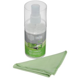 Чистящий набор Cactus CS-S3004 гель 200 мл + салфетка из микрофибры для экранов 200x230 мм