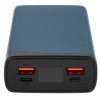 Портативный аккумулятор OLMIO QX-20, 20000mAh, 22.5W, QuickCharge3.0/PowerDelivery, LCD, графитовый