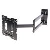 Кронштейн Kromax DIX-18 BLACK(для LED/LCD телевизоров 22"-55", max 40 кг, настенный, 5 ст свободы, наклон ±15°, поворот 180°, от стены 66-605 мм, max VESA 400x400 мм, вращение экрана ±5°, съемная монтажная пластина, кабель-канал, 4 шт/уп.)