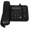 Телефон проводной Panasonic KX-TS2358RUB черный АОН,Caller ID,ЖКД,блокировка набора,выключение микрофона,кнопка "пауза"