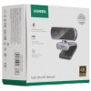 Веб-камера UGREEN CM717 2560x1440, 30 кадр/с, USB, микрофон (2 шт, шумоподавление), автофокус, универсальное крепление, серый
