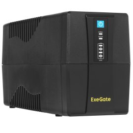 Источник бесперебойного питания ExeGate EP285476RUS Power Smart ULB-850.LCD.AVR.C13.RJ.USB 850VA/480W, LCD, AVR, 4*IEC-C13, RJ45/11, USB, черный