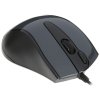 Мышь проводная A4Tech N-500F серый глянец/черный, 1200 dpi, USB, кнопки - 4