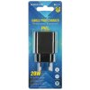 Сетевое зарядное устройство 1 Type-C Borofone BA71A Power, пластик, PD20Вт, QC3.0, черный (1/75/300)
