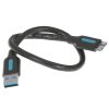 Кабель Vention USB 3.0 AM/micro B - 0,25м. Кабель Vention USB 3.0 AM/micro B - 0,25м.