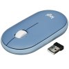 Мышь беспроводная Logitech Pebble M350 синий, 1000 dpi, радиоканал, Bluetooth, USB, кнопки - 3