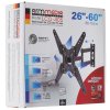 Кронштейн Arm media LCD-405 черный, Кр. стал. наст. для TV 26"-60", max 40 кг, 4 ст св., нак. +5°-10°, пов. ±90°, от ст. 82-362 мм, max VESA 400x400 мм.