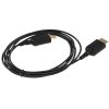 Кабель HDMI Wize WAVC-HDMIUS-1.8M 1.8 м, v.2.0, 19M/19M, 4K/60 Hz 4:4:4, 36 AWG, HDCP 2.2,ультратонкий, позол.разъемы, черный, пакет