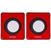 Акустическая система 2.0 ExeGate EX289920RUS Disco 140 Red (питание USB, 2х3Вт (6Вт RMS), 100-20000Гц, красный)