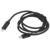 Кабель Rexant Type-C – Lightning для Apple, 3А, 1м, в черной нейлоновой оплетке, с LED-дисплеем