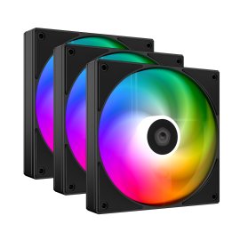 Вентилятор для корпуса JONSBO SL-120C (120x120x25мм, 4-pin PWM, FRGb, 59.48CFM, 32.0dBA, 1500RPM, черный)