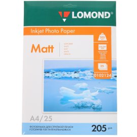 Фотобумага Lomond 1101101 A4/170г/м2/20л./белый высокоглянцевое для струйной печати