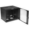 Шкаф настенный Lanmaster Next TWT-CBWNG-9U-6X4-BK 9U 550x450 мм пер. дв. стекл съемные бок. пан. 60 кг черный