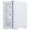 Компьютерный корпус Powercase ByteFlow Micro White, Tempered Glass, 4х 120мм ARGb fans, ARGb HUB, белый, mATX (CAMBFW-A4)