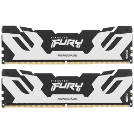 Оперативная память Kingston Fury Renegade, DDR5, 64Gb (2x32Gb), 6400MHz, CL32, DIMM, радиатор, серебристый/черный