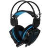 Игровая гарнитура RUSH COBRA, динамики 40мм, велюровые амбушюры, черный/синий (SBHG-1000)