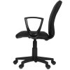 Кресло компьютерное Бюрократ CH-327 черный, эко.кожа, крестов. пластик