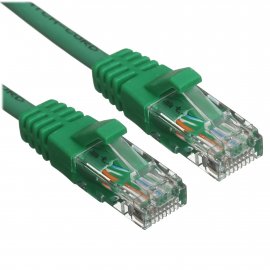 Патч-корд Suprlan 10-0159 UTP RJ-45 вил.-вилка RJ-45 cat.5e 3м зеленый LSZH 24AWG