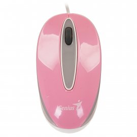 Мышь проводная Genius DX-Mini розовый, 1000 dpi, USB, кнопки - 3