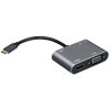 Адаптер USB Type-Cm-->VGA, HDMI 4k*30Hz, USB3.0, PD, Audio,iOpen (Aopen/Qust/VCOM)