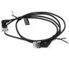 Патч-корд Vention прямой UTP cat.6a, RJ45 угол 90 - 3 м. черный