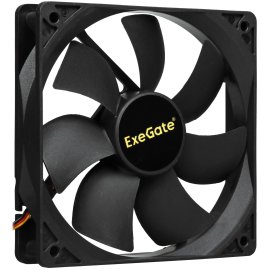 Вентилятор для корпуса ExeGate EX08038BAL черный, 80 мм, 2600 об/мин, 35 дБ