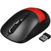 Мышь беспроводная Oklick 310MW черный/красный, 3200 dpi, радиоканал, USB, кнопки - 4