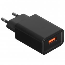 Сетевое зарядное устройство GoPower GP1U 1USB 2.4A 12W черный (1/120/480)