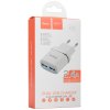 Сетевое зарядное устройство C12 Smart dual USB charger, белый