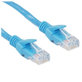 Патч-корд медный UTP Cablexpert PP10-0.25M/B кат.5e, 0.25 м, литой, многожильный, синий