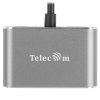 Кабель-концентратор USB3.1 TypeCm -->HDMI+USB3.0+PD+VGA Alum Grey 4K@30Hz, Telecom<TUC055>