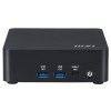 Мини ПК MSI Cubi NUC AI 1UMG-043XRU Core Ultra 5 125H (1.2) 16Gb SSD 512Gb Graphics CR без ОС 2xGbitEth WiFi BT 120W черный (9S6-B20911-043)