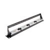 Патч-панель 19" (1U) WRLine WR-PL-24-C5E-D, 24 порта RJ-45, категория 5e, Dual IDC, с задним кабельным организатором, черный