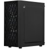 Компьютерный корпус Miditower ExeGate EVO-8243 (ATX, без БП, 2*USB+1*USB 3.0, черный, 3 вент. с RGb подсветкой, боковая панель - закаленное стекло)