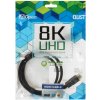 Кабель HDMI 19M/M,ver. 2.1, 8K@60 Hz 1m iOpen (Aopen/Qust/VCOM) ACG863-1M