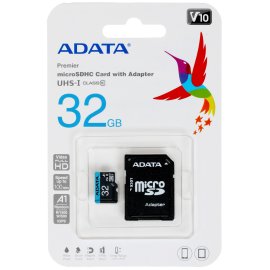 Флеш карта microSD A-DATA 64Gb microSDXC Class 10 UHS-I U3 V30 A2 160/140 MB/s (SD адаптер)