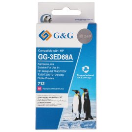 Картридж струйный G&G GG-B6Y07A 771С черный матовый (775 мл) для HP DesignJet Z6200